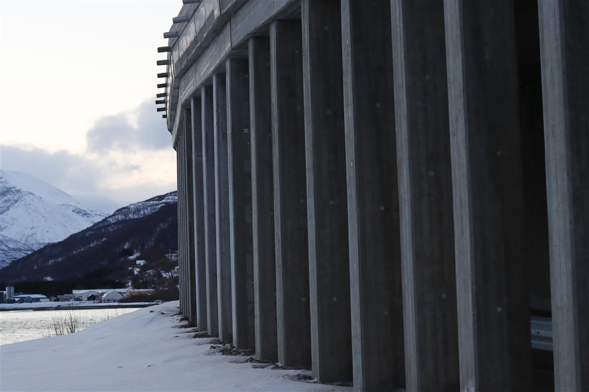 Fylkesveg 868, Polfjelltunnelen sør