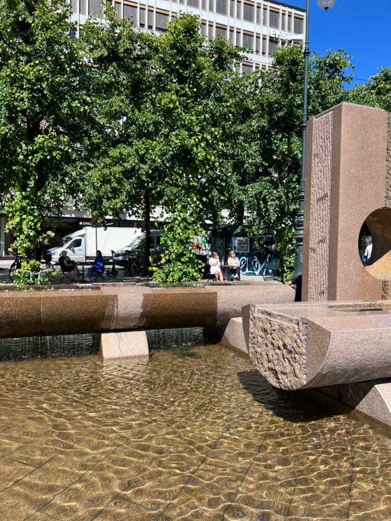 Fonteneskulptur på Stortorvet